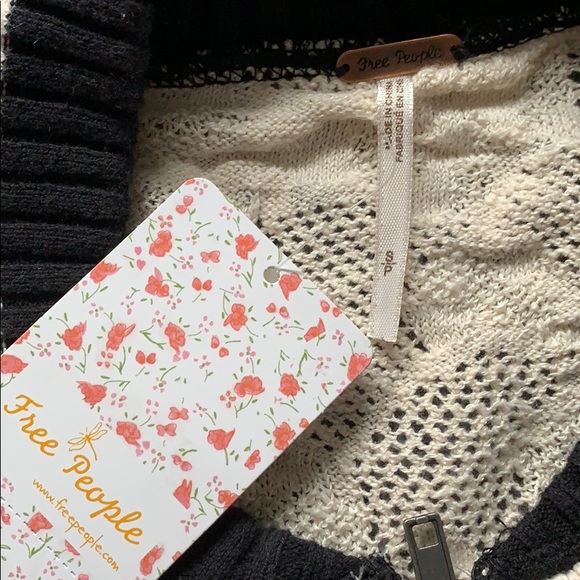 Free People Zip Sweater - Fits S-L - MSRP $168 - Picture 2 of 5
